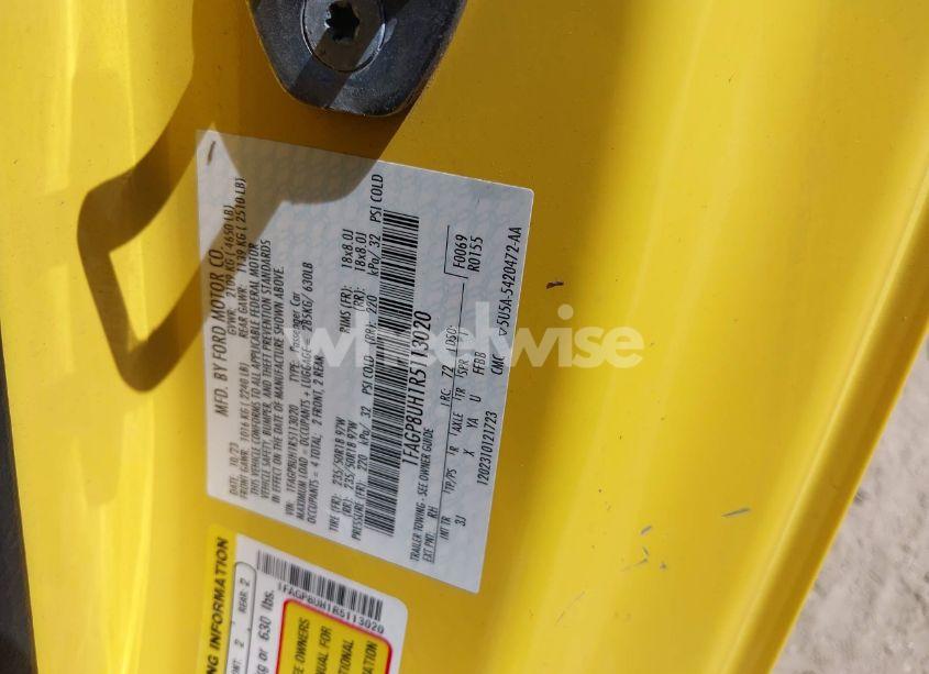 Photo 9 of 2024 Ford Mustang ECOBOOST PREMIUM (VIN 1FAGP8UH1R5113020)