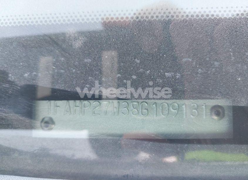 Photo 9 of 2008 Ford Taurus SEL (VIN 1FAHP27W38G109131)