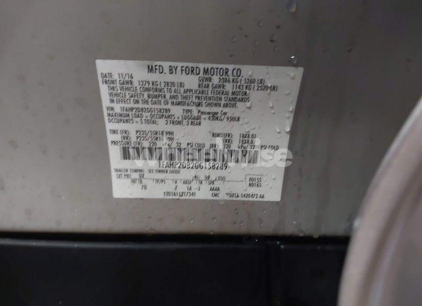 Photo 9 of 2016 Ford Taurus SE (VIN 1FAHP2D82GG158289)