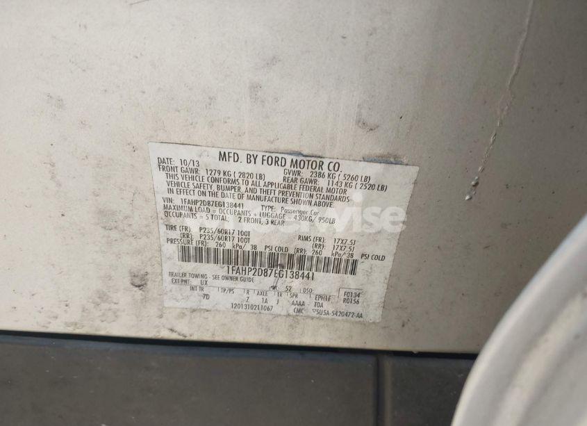 Photo 9 of 2014 Ford Taurus SE (VIN 1FAHP2D87EG138441)