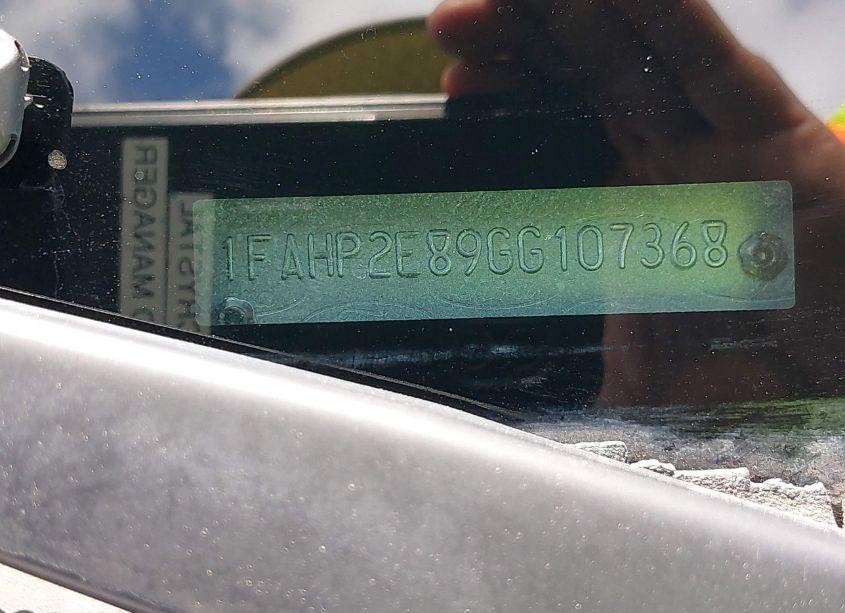 Photo 9 of 2016 Ford Taurus SEL (VIN 1FAHP2E89GG107368)