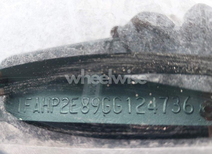 Photo 9 of 2016 Ford Taurus SEL (VIN 1FAHP2E89GG124736)