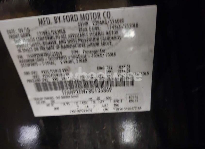 Photo 9 of 2011 Ford Taurus SEL (VIN 1FAHP2EW7BG135869)