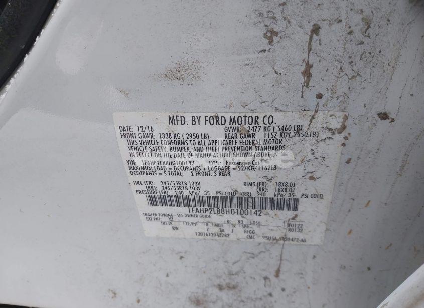 Photo 9 of 2017 Ford Police INTERCEPTOR (VIN 1FAHP2L88HG100142)