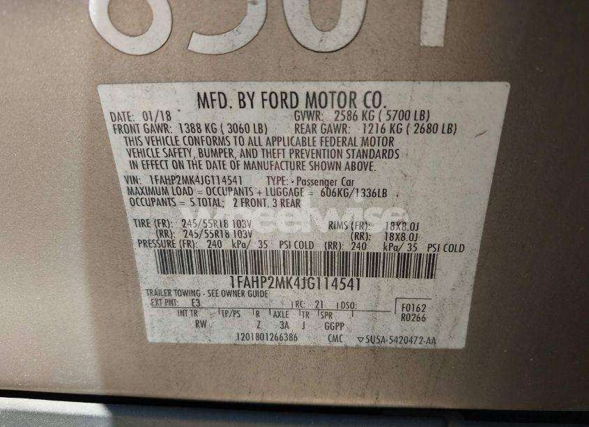 Photo 9 of 2018 Ford Police INTERCEPTOR (VIN 1FAHP2MK4JG114541)