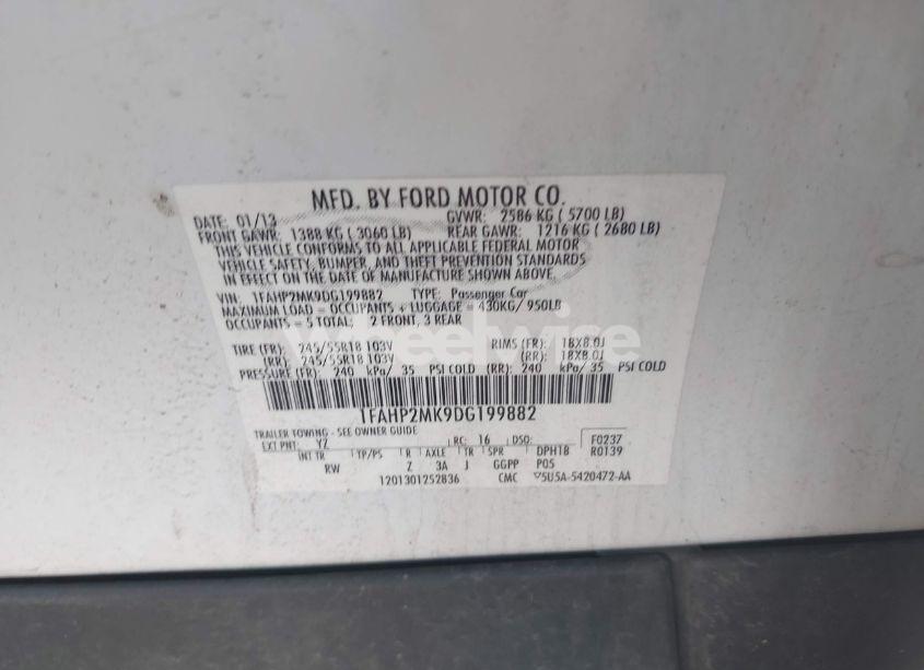 Photo 9 of 2013 Ford Police INTERCEPTOR (VIN 1FAHP2MK9DG199882)