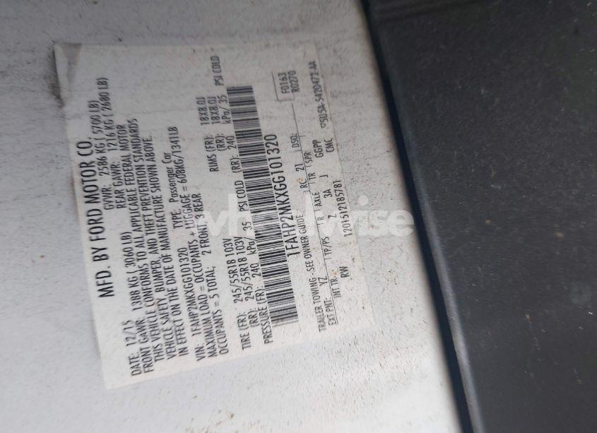 Photo 9 of 2016 Ford Police INTERCEPTOR (VIN 1FAHP2MKXGG101320)