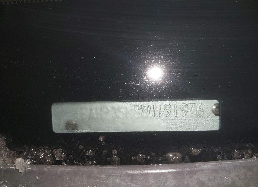 Photo 9 of 2008 Ford Focus SE/SES (VIN 1FAHP35N88W191976)