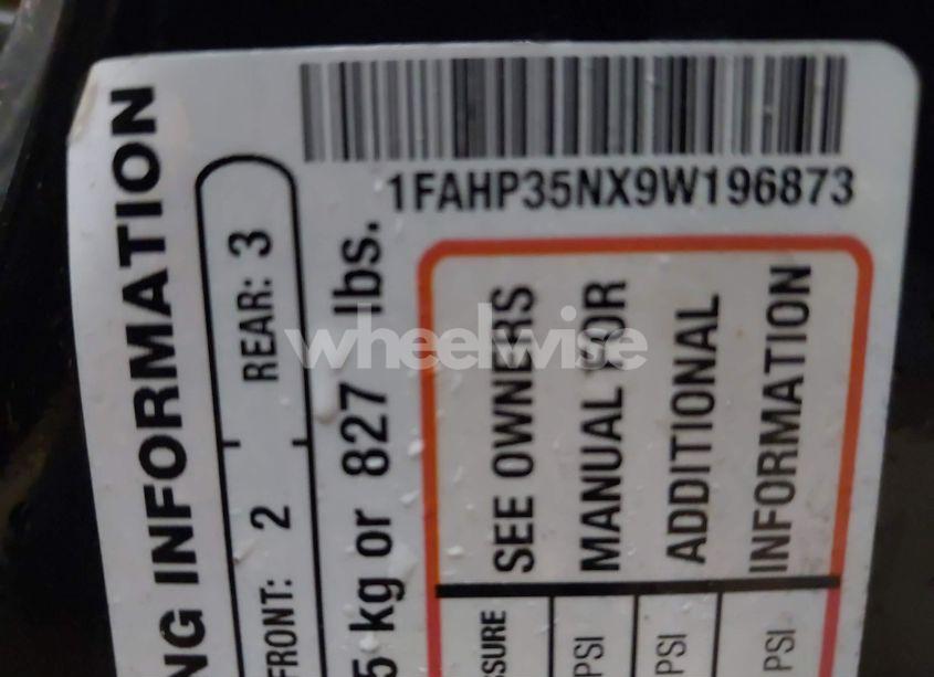 Photo 9 of 2009 Ford Focus SE (VIN 1FAHP35NX9W196873)