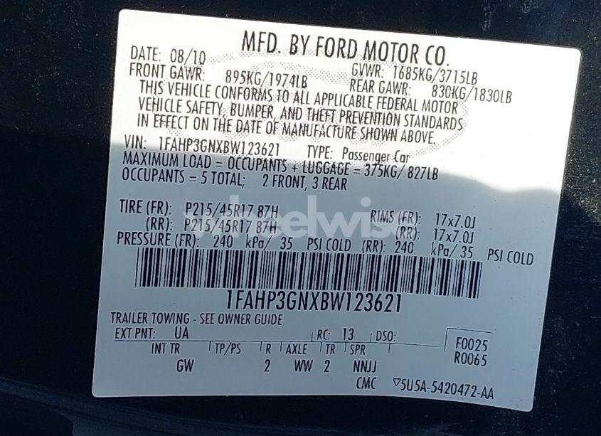 Photo 9 of 2009 Ford Focus SES (VIN 1FAHP36N29W120465)