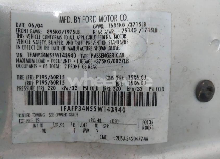 Photo 9 of 2007 Ford Focus S/SE/SES (VIN 1FAHP37N67W221827)