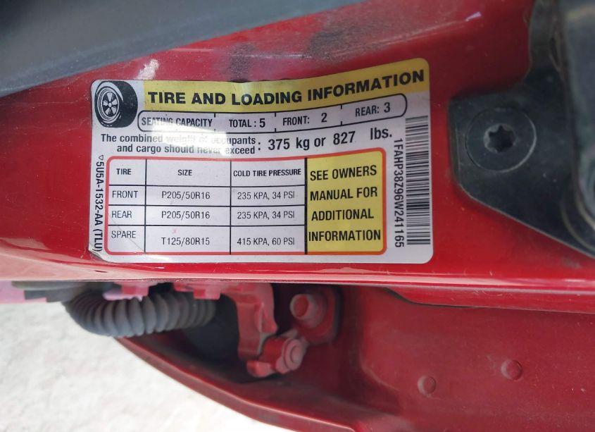 Photo 9 of 2006 Ford Focus ZX4 (VIN 1FAHP38Z96W241165)