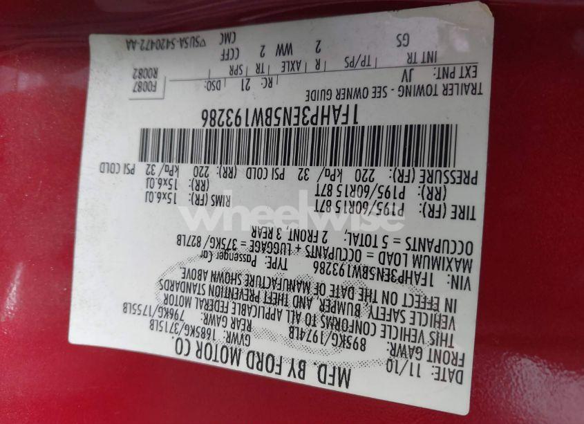 Photo 9 of 2011 Ford Focus S (VIN 1FAHP3EN5BW193286)