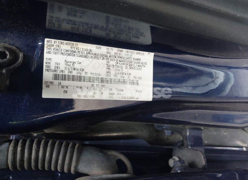 Photo 9 of 2012 Ford Focus SE (VIN 1FAHP3F22CL148376)