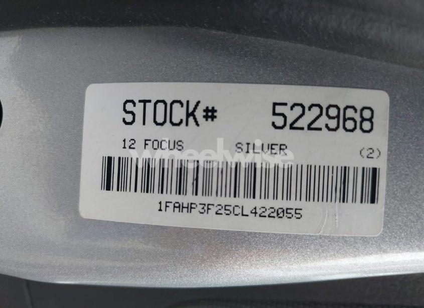 Photo 9 of 2012 Ford Focus SE (VIN 1FAHP3F25CL422055)