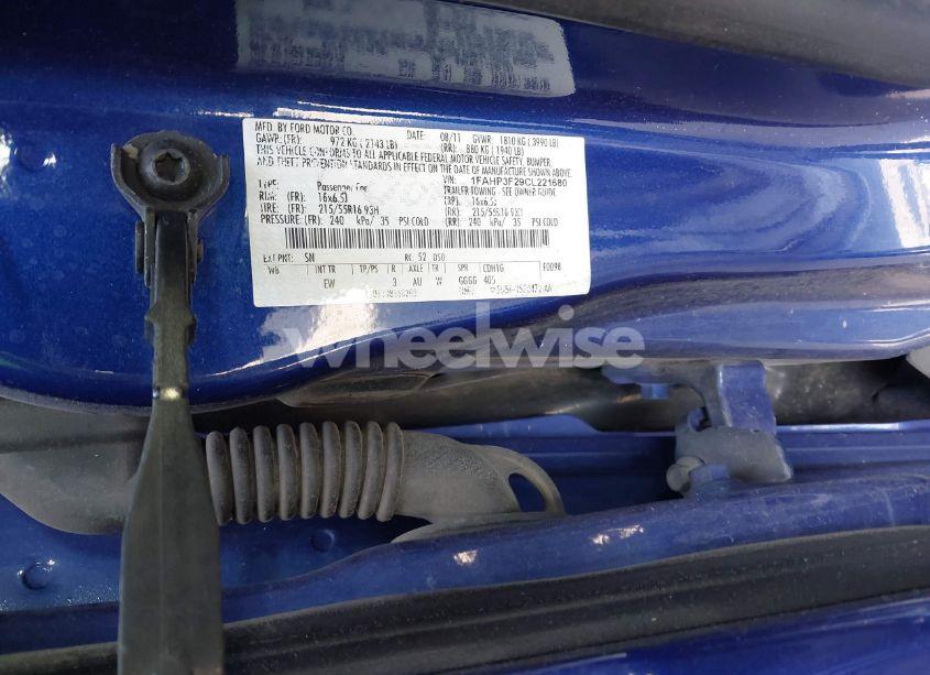 Photo 9 of 2012 Ford Focus SE (VIN 1FAHP3F29CL221680)