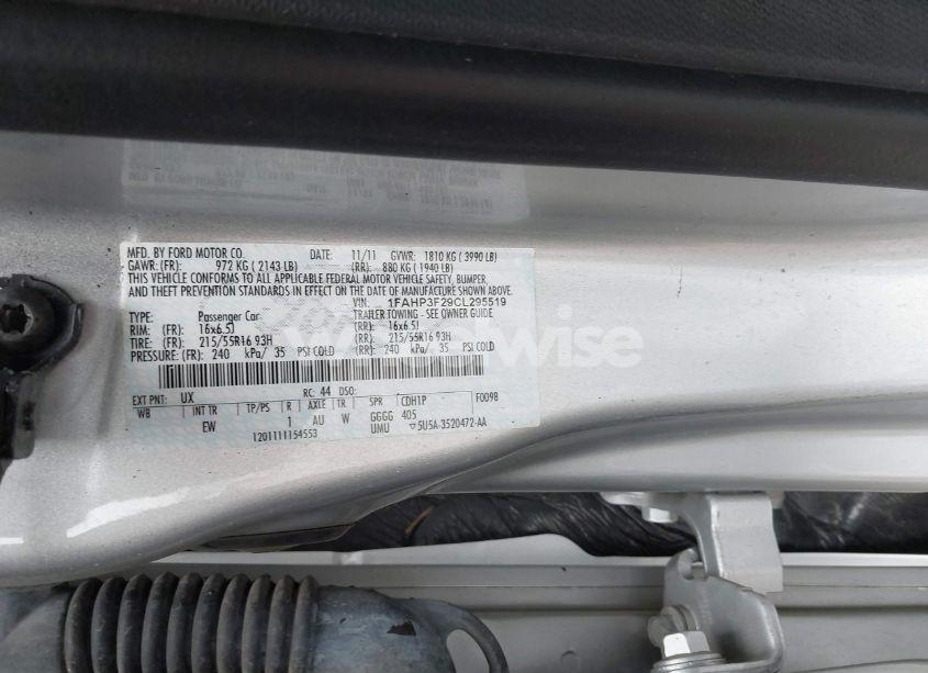 Photo 9 of 2012 Ford Focus SE (VIN 1FAHP3F29CL295519)