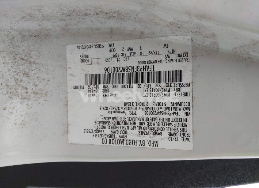 Photo 9 of 2011 Ford Focus SE (VIN 1FAHP3FN5BW200106)