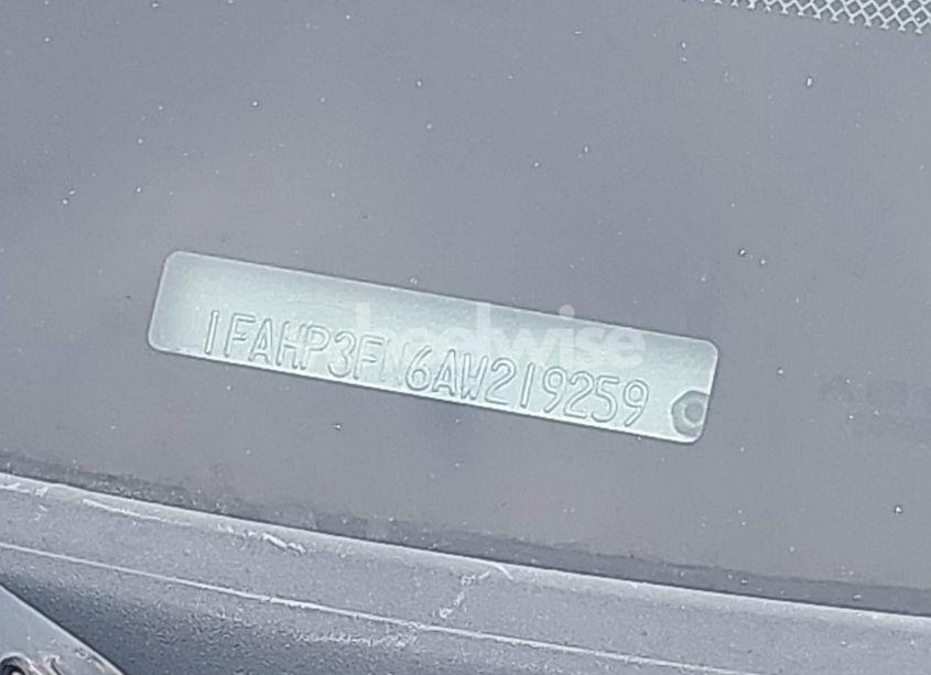 Photo 9 of 2010 Ford Focus SE (VIN 1FAHP3FN6AW219259)