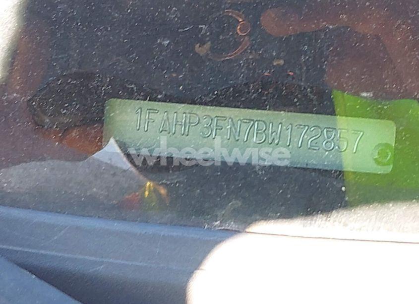 Photo 11 of 2011 Ford Focus SE (VIN 1FAHP3FN7BW172857)