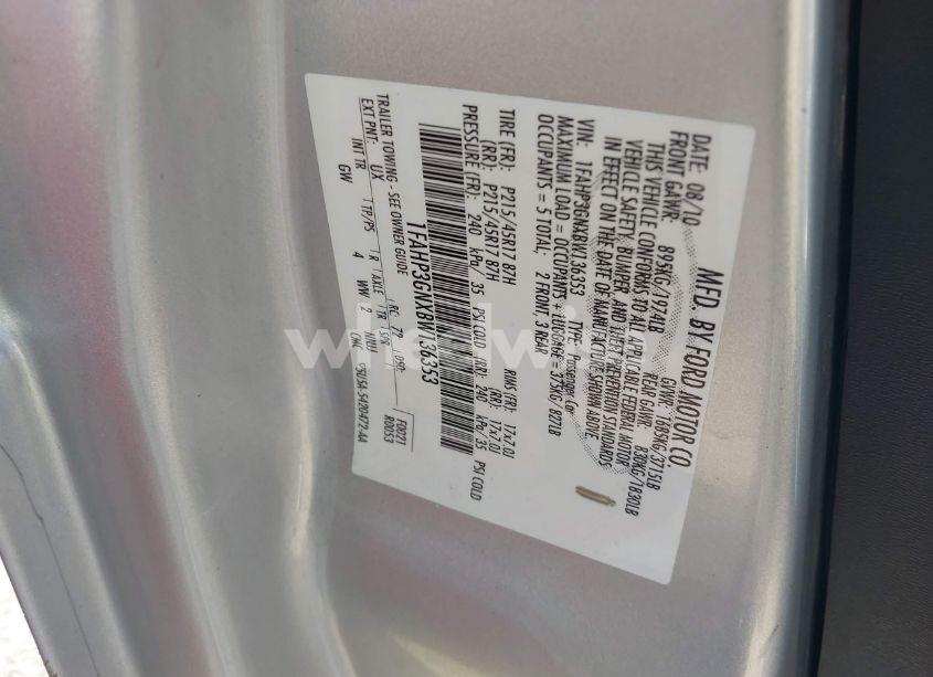 Photo 9 of 2011 Ford Focus SES (VIN 1FAHP3GNXBW136353)