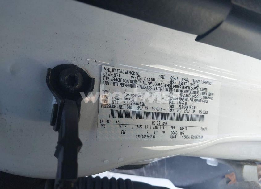 Photo 9 of 2012 Ford Focus SEL (VIN 1FAHP3H20CL168302)