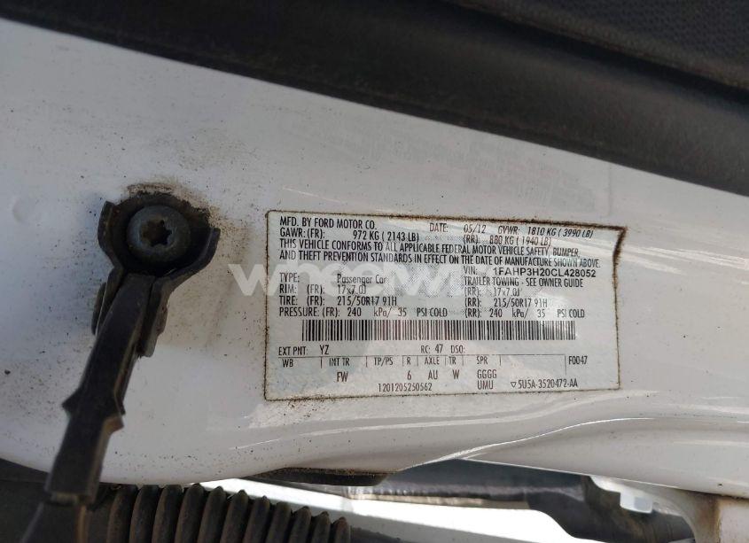 Photo 9 of 2012 Ford Focus SEL (VIN 1FAHP3H20CL428052)