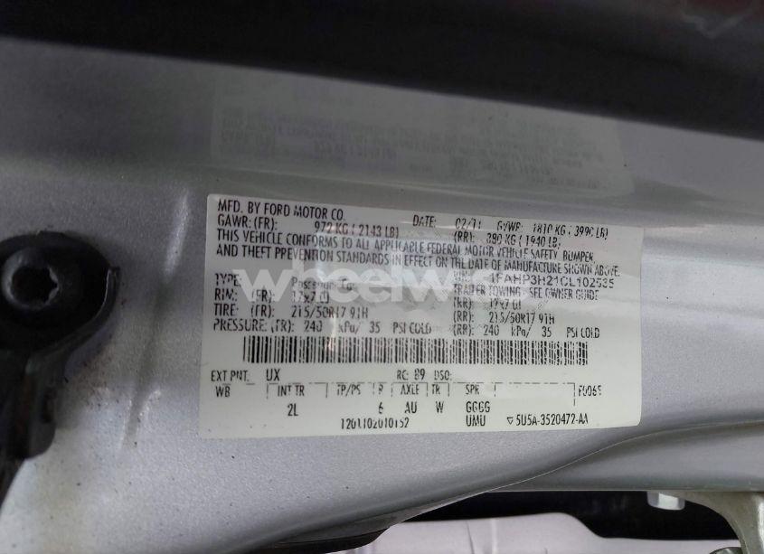 Photo 9 of 2012 Ford Focus SEL (VIN 1FAHP3H21CL102535)