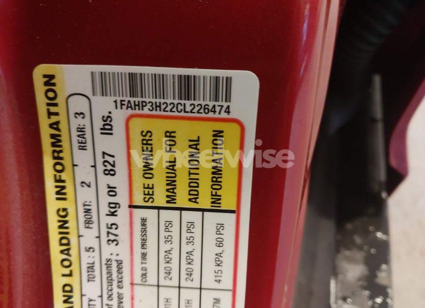 Photo 9 of 2012 Ford Focus SEL (VIN 1FAHP3H22CL226474)