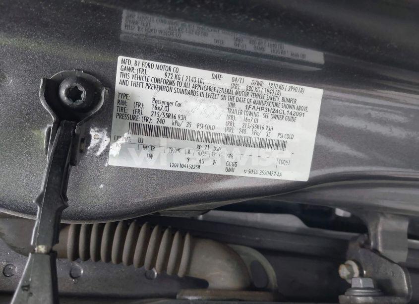 Photo 9 of 2012 Ford Focus SEL (VIN 1FAHP3H24CL142091)