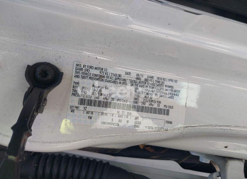 Photo 9 of 2012 Ford Focus SEL (VIN 1FAHP3H29CL252442)