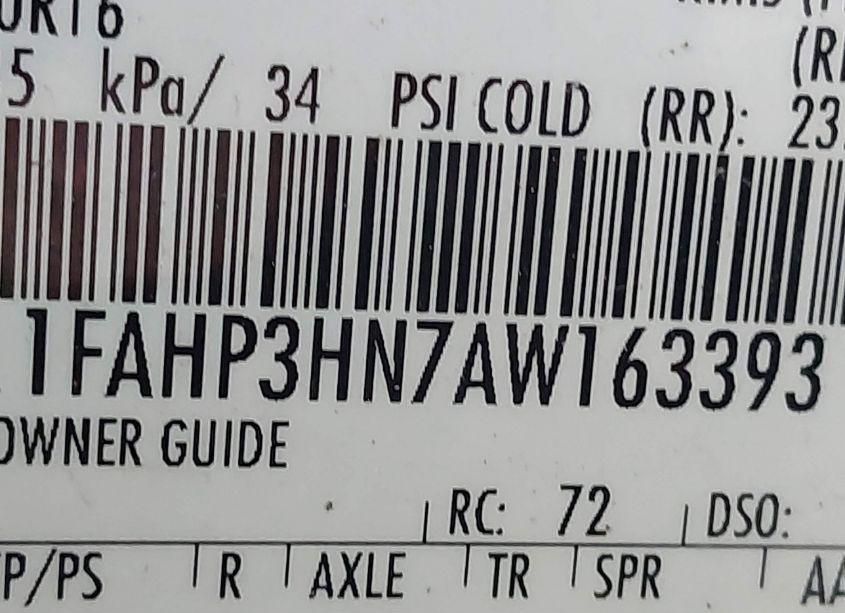 Photo 9 of 2010 Ford Focus SEL (VIN 1FAHP3HN7AW163393)