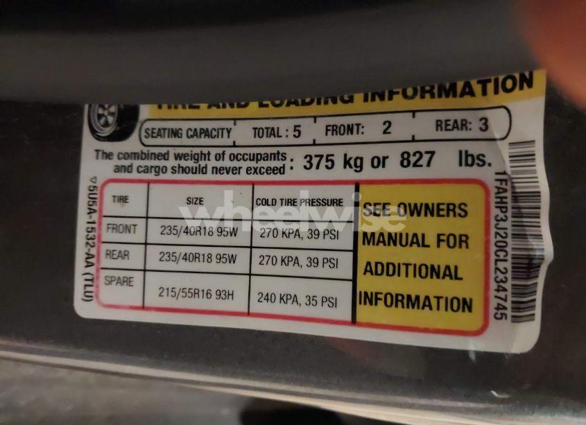 Photo 9 of 2012 Ford Focus TITANIUM (VIN 1FAHP3J20CL234745)