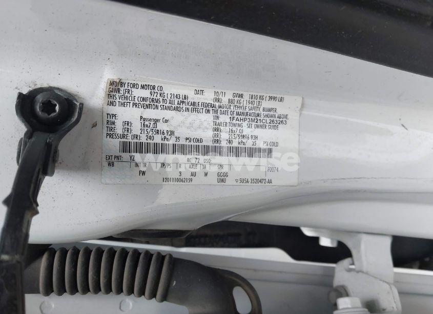 Photo 9 of 2012 Ford Focus SEL (VIN 1FAHP3M21CL263263)