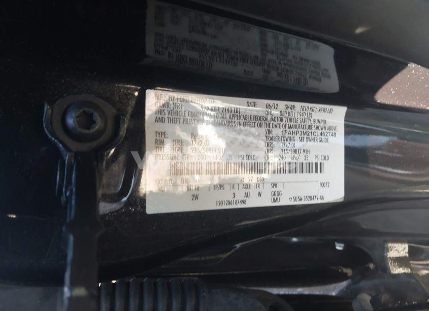 Photo 9 of 2012 Ford Focus SEL (VIN 1FAHP3M21CL462748)