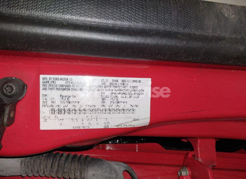 Photo 9 of 2012 Ford Focus SEL (VIN 1FAHP3M23CL460290)