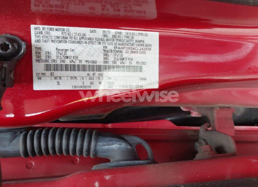 Photo 9 of 2012 Ford Focus SEL (VIN 1FAHP3M24CL242536)