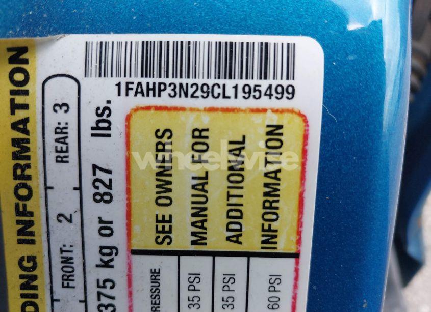 Photo 9 of 2012 Ford Focus TITANIUM (VIN 1FAHP3N29CL195499)