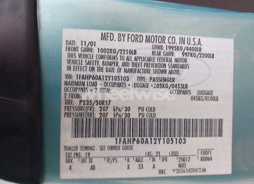 2002 Ford Thunderbird