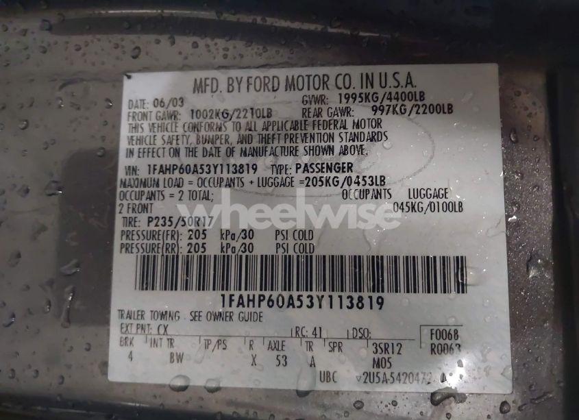 2003 Ford Thunderbird