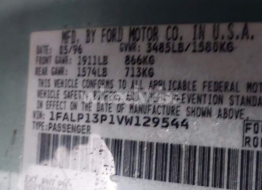 Photo 9 of 1997 Ford Escort LX (VIN 1FALP13P1VW129544)