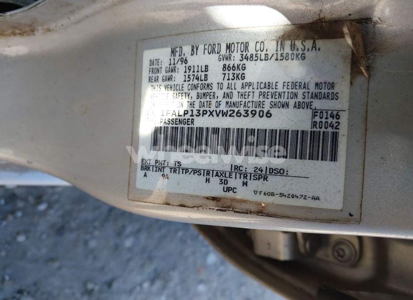 Photo 9 of 1997 Ford Escort LX (VIN 1FALP13PXVW263906)