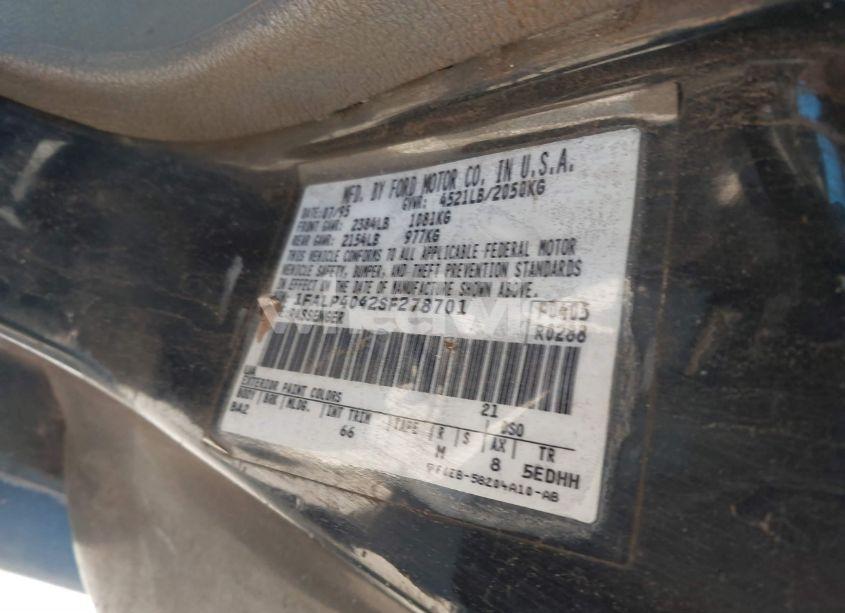 Photo 9 of 1995 Ford Mustang (VIN 1FALP4042SF278701)