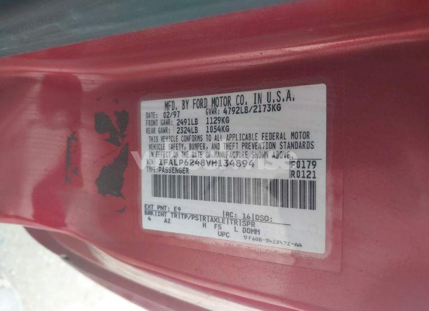 Photo 9 of 1997 Ford Thunderbird LX (VIN 1FALP6248VH134894)