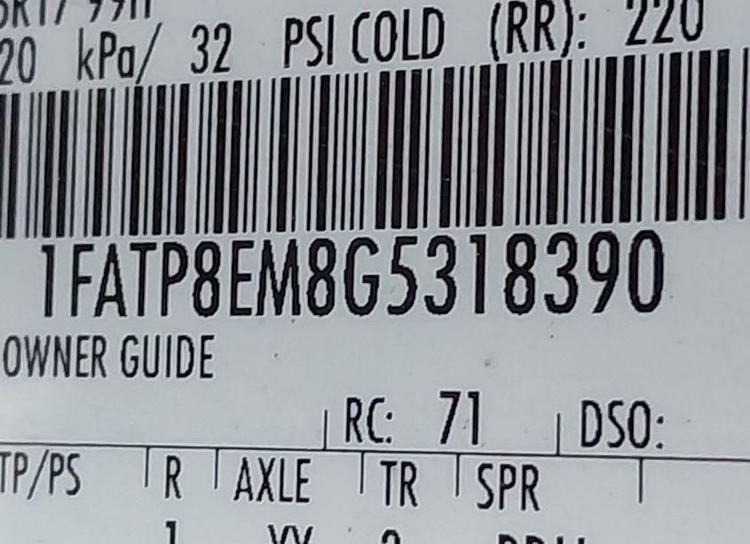 Photo 9 of 2016 Ford Mustang V6 (VIN 1FATP8EM8G5318390)