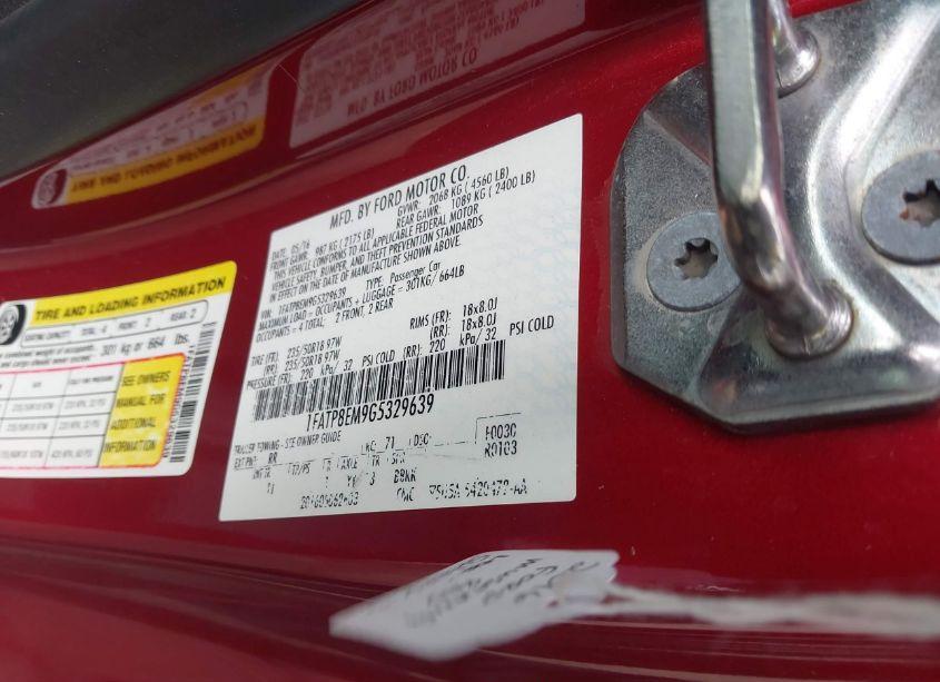 Photo 9 of 2016 Ford Mustang V6 (VIN 1FATP8EM9G5329639)