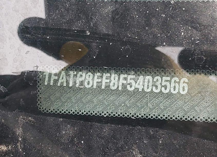 Photo 9 of 2015 Ford Mustang GT PREMIUM (VIN 1FATP8FF8F5403566)