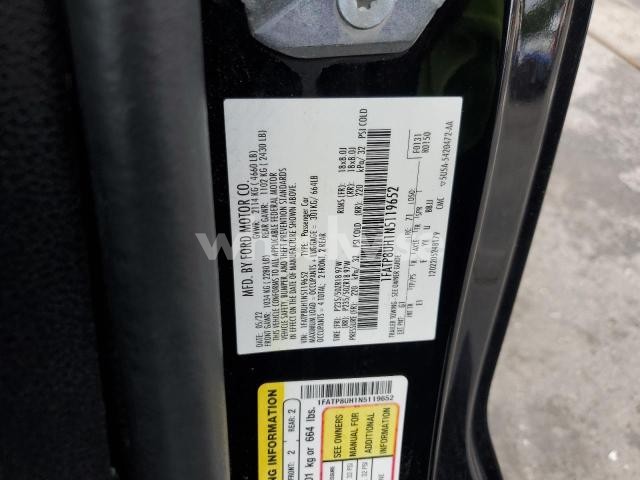 Photo 2 of 2022 FORD MUSTANG (VIN 1FATP8UH1N5119652)