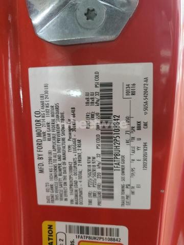 Photo 11 of 2023 FORD MUSTANG (VIN 1FATP8UH2P5108842)