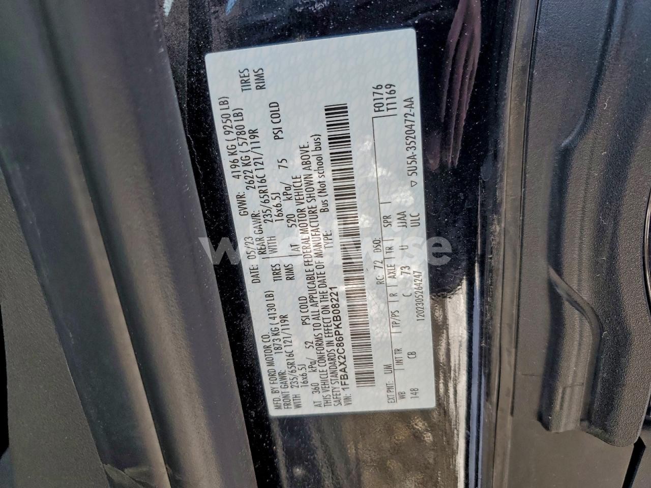 Photo 13 of 2023 FORD TRANSIT T-350 (VIN 1FBAX2C86PKB08221)